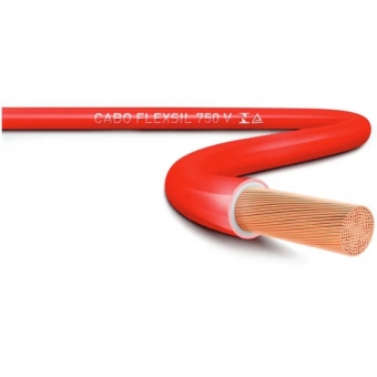 Cabo Flexível Rolo 100m  2,5mm 750v Vermelho - Sil#SIMONLEX#